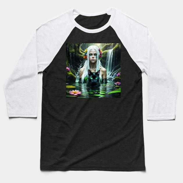 Swamp girl Baseball T-Shirt by Mateo